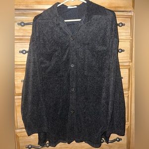 Button down, thin Shacket